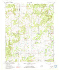 Ashland Oklahoma Historical topographic map, 1:24000 scale, 7.5 X 7.5 Minute, Year 1967