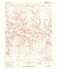 Autograph Cliff NW Oklahoma Historical topographic map, 1:24000 scale, 7.5 X 7.5 Minute, Year 1968