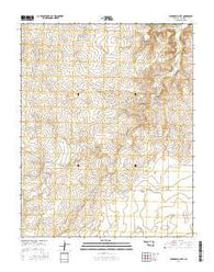 Autograph Cliff Oklahoma Current topographic map, 1:24000 scale, 7.5 X 7.5 Minute, Year 2016