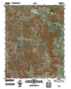 Avant Oklahoma Historical topographic map, 1:24000 scale, 7.5 X 7.5 Minute, Year 2010