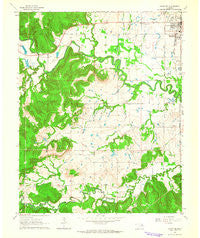 Avant SE Oklahoma Historical topographic map, 1:24000 scale, 7.5 X 7.5 Minute, Year 1963