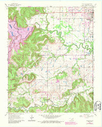 Avant SE Oklahoma Historical topographic map, 1:24000 scale, 7.5 X 7.5 Minute, Year 1963