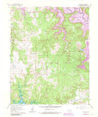 Avant SW Oklahoma Historical topographic map, 1:24000 scale, 7.5 X 7.5 Minute, Year 1966