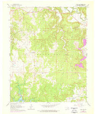 Avant SW Oklahoma Historical topographic map, 1:24000 scale, 7.5 X 7.5 Minute, Year 1966