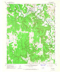 Avant Oklahoma Historical topographic map, 1:24000 scale, 7.5 X 7.5 Minute, Year 1966