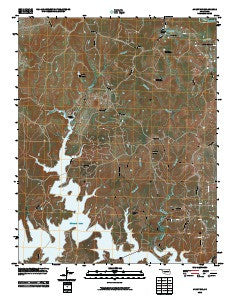 Avant NW Oklahoma Historical topographic map, 1:24000 scale, 7.5 X 7.5 Minute, Year 2010