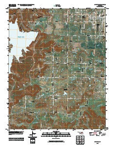 Avant SE Oklahoma Historical topographic map, 1:24000 scale, 7.5 X 7.5 Minute, Year 2010