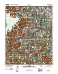 Avant SE Oklahoma Historical topographic map, 1:24000 scale, 7.5 X 7.5 Minute, Year 2012