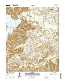 Avant SE Oklahoma Current topographic map, 1:24000 scale, 7.5 X 7.5 Minute, Year 2016
