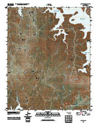 Avant SW Oklahoma Historical topographic map, 1:24000 scale, 7.5 X 7.5 Minute, Year 2010