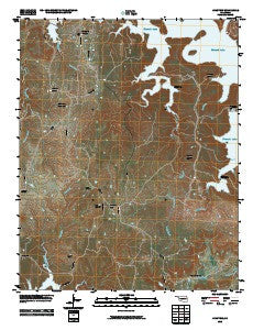Avant SW Oklahoma Historical topographic map, 1:24000 scale, 7.5 X 7.5 Minute, Year 2010