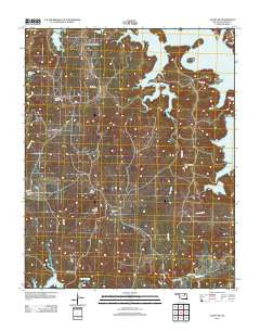 Avant SW Oklahoma Historical topographic map, 1:24000 scale, 7.5 X 7.5 Minute, Year 2013