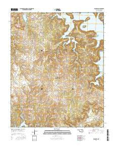 Avant SW Oklahoma Current topographic map, 1:24000 scale, 7.5 X 7.5 Minute, Year 2016