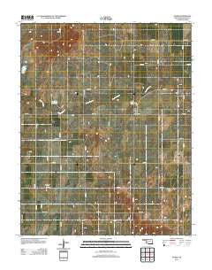 Avard Oklahoma Historical topographic map, 1:24000 scale, 7.5 X 7.5 Minute, Year 2012