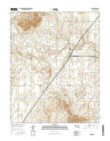 Avard Oklahoma Current topographic map, 1:24000 scale, 7.5 X 7.5 Minute, Year 2016