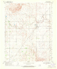Avard Oklahoma Historical topographic map, 1:24000 scale, 7.5 X 7.5 Minute, Year 1969