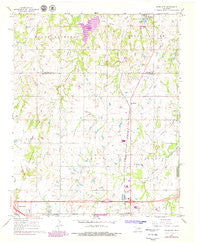 Aydelotte Oklahoma Historical topographic map, 1:24000 scale, 7.5 X 7.5 Minute, Year 1967