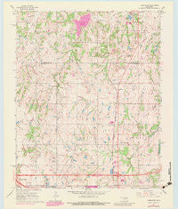 Aydelotte Oklahoma Historical topographic map, 1:24000 scale, 7.5 X 7.5 Minute, Year 1967
