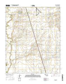 Babbs Oklahoma Current topographic map, 1:24000 scale, 7.5 X 7.5 Minute, Year 2016