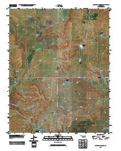 Baconrind Creek Oklahoma Historical topographic map, 1:24000 scale, 7.5 X 7.5 Minute, Year 2009