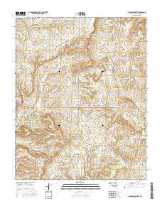Baconrind Creek Oklahoma Current topographic map, 1:24000 scale, 7.5 X 7.5 Minute, Year 2016