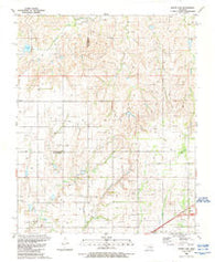 Baker Lake Oklahoma Historical topographic map, 1:24000 scale, 7.5 X 7.5 Minute, Year 1989