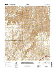 Baker Lake Oklahoma Current topographic map, 1:24000 scale, 7.5 X 7.5 Minute, Year 2016