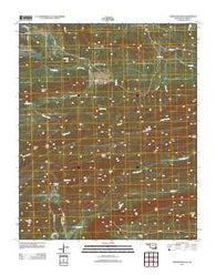 Baker Mountain Oklahoma Historical topographic map, 1:24000 scale, 7.5 X 7.5 Minute, Year 2012