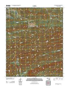 Baker Mountain Oklahoma Historical topographic map, 1:24000 scale, 7.5 X 7.5 Minute, Year 2012