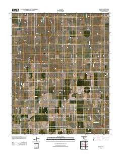 Balko Oklahoma Historical topographic map, 1:24000 scale, 7.5 X 7.5 Minute, Year 2012