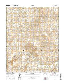 Balko NE Oklahoma Current topographic map, 1:24000 scale, 7.5 X 7.5 Minute, Year 2016
