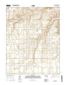 Balko SW Oklahoma Current topographic map, 1:24000 scale, 7.5 X 7.5 Minute, Year 2016