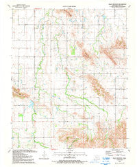 Bally Mountain Oklahoma Historical topographic map, 1:24000 scale, 7.5 X 7.5 Minute, Year 1991