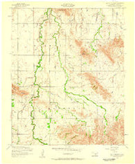 Bally Mountain Oklahoma Historical topographic map, 1:24000 scale, 7.5 X 7.5 Minute, Year 1956