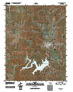 Barnsdall Oklahoma Historical topographic map, 1:24000 scale, 7.5 X 7.5 Minute, Year 2010