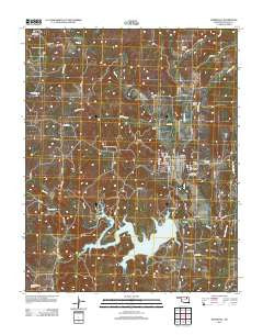 Barnsdall Oklahoma Historical topographic map, 1:24000 scale, 7.5 X 7.5 Minute, Year 2012