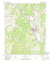Barnsdall Oklahoma Historical topographic map, 1:24000 scale, 7.5 X 7.5 Minute, Year 1964
