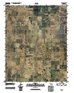Barr Oklahoma Historical topographic map, 1:24000 scale, 7.5 X 7.5 Minute, Year 2009