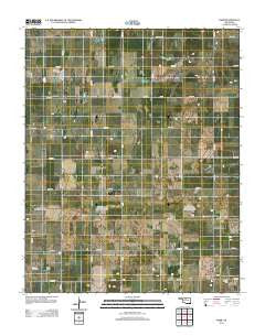 Barr Oklahoma Historical topographic map, 1:24000 scale, 7.5 X 7.5 Minute, Year 2012