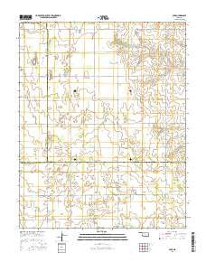 Barr Oklahoma Current topographic map, 1:24000 scale, 7.5 X 7.5 Minute, Year 2016