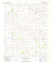 Barr Oklahoma Historical topographic map, 1:24000 scale, 7.5 X 7.5 Minute, Year 1982