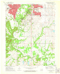 Bartlesville South Oklahoma Historical topographic map, 1:24000 scale, 7.5 X 7.5 Minute, Year 1971