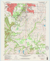 Bartlesville South Oklahoma Historical topographic map, 1:24000 scale, 7.5 X 7.5 Minute, Year 1971