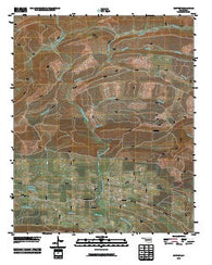 Battiest Oklahoma Historical topographic map, 1:24000 scale, 7.5 X 7.5 Minute, Year 2010