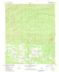 Battiest Oklahoma Historical topographic map, 1:24000 scale, 7.5 X 7.5 Minute, Year 1982