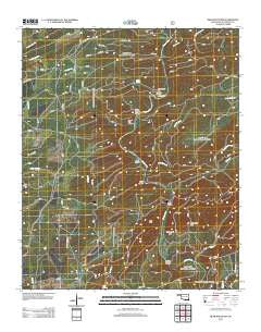 Bear Mountain Oklahoma Historical topographic map, 1:24000 scale, 7.5 X 7.5 Minute, Year 2013