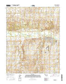 Beaver Oklahoma Current topographic map, 1:24000 scale, 7.5 X 7.5 Minute, Year 2016