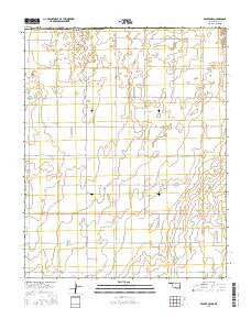 Beaver NW Oklahoma Current topographic map, 1:24000 scale, 7.5 X 7.5 Minute, Year 2016