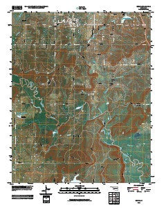 Beggs Oklahoma Historical topographic map, 1:24000 scale, 7.5 X 7.5 Minute, Year 2010