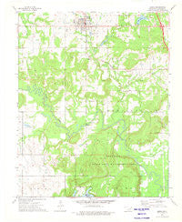 Beggs Oklahoma Historical topographic map, 1:24000 scale, 7.5 X 7.5 Minute, Year 1973